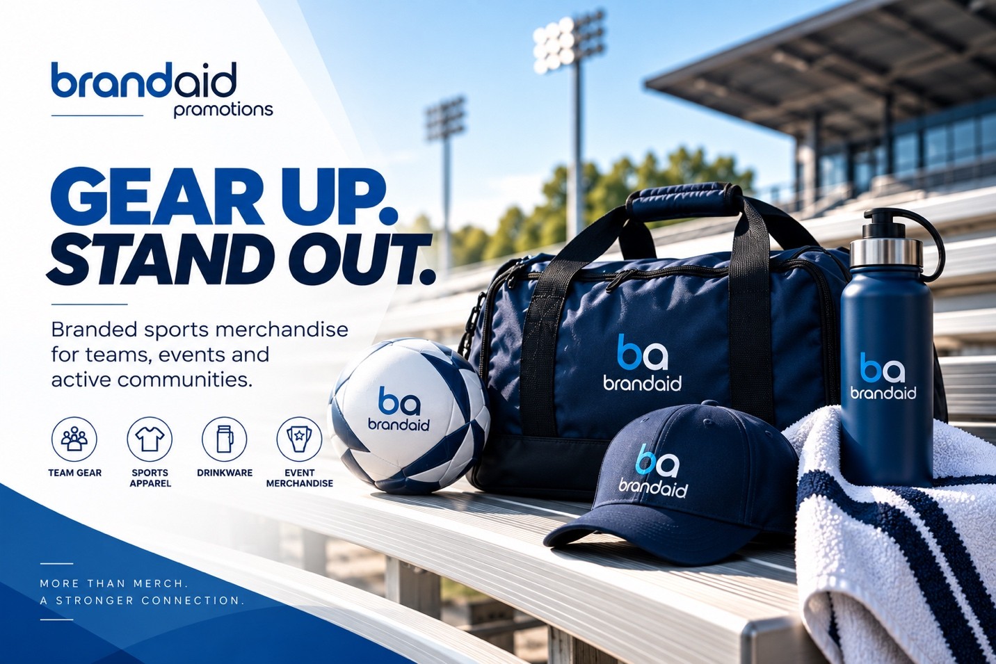 Gear Up Stand Out branded sports merchandise